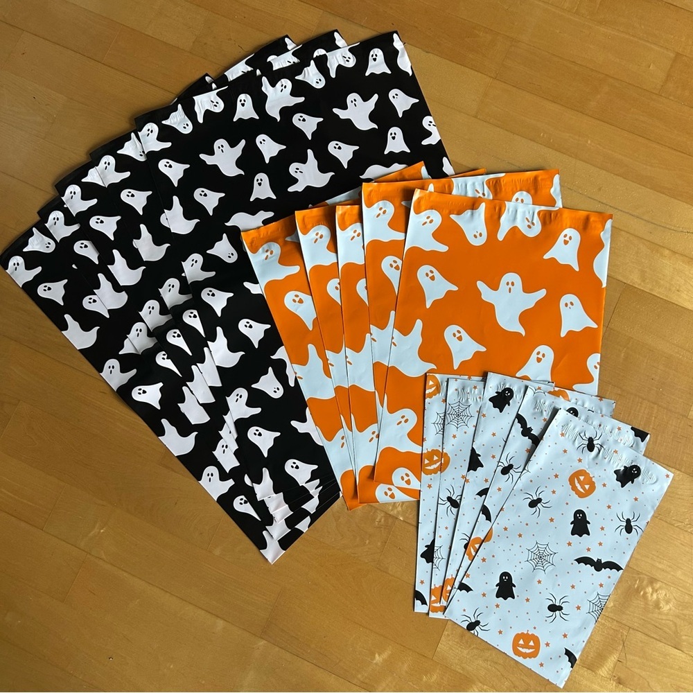 15 Count Polymailer Size Variety Bundle-HALLOWEEN 02 (5/6x9 + 5/10x13 + 5/14x19)